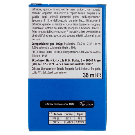 Raid Liquido Elettrico Ricarica, 60 Notti, Rosa e sandalo di Bali, 36 ml